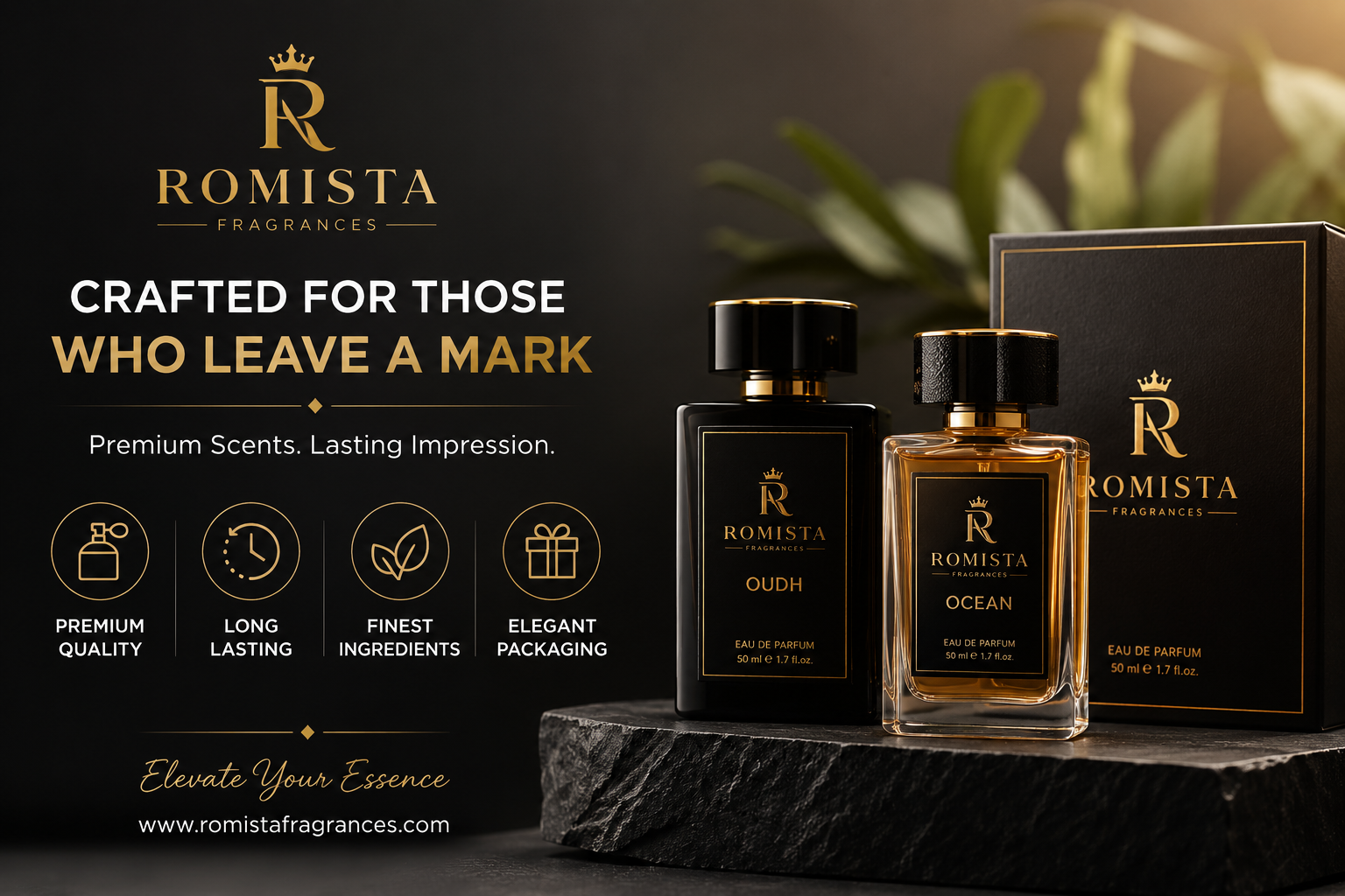 Romista Luxury Scent Box – Premium Collection of Elegant Fragrances for Men & Women with Long-Lasting Signature Perfume Experience