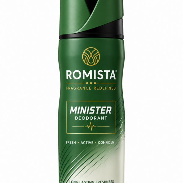 Stay fresh and confident all day with Minister Deo, offering long-lasting fragrance and effective odor protection.